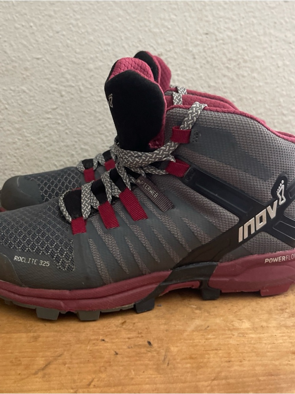 Inov8 Roclite 325 Mid Womens Size 6 Gray Trail Running Hiking Sneakers Shoes - Picture 6 of 11